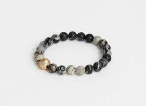 Bead Bracelet Grey