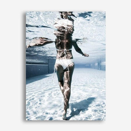 © Bikini Swimmer Canvas Print