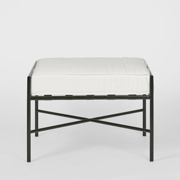 Black Iron Ottoman