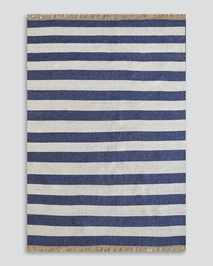 Summit outdoor floor rug deep blue