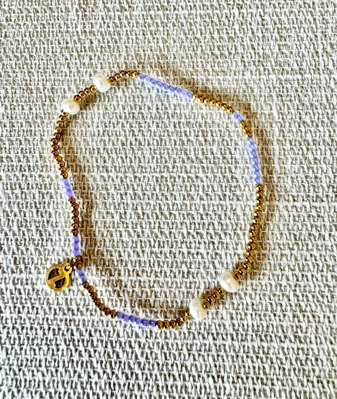 Bree Bracelet Lilac with Pearl Accents