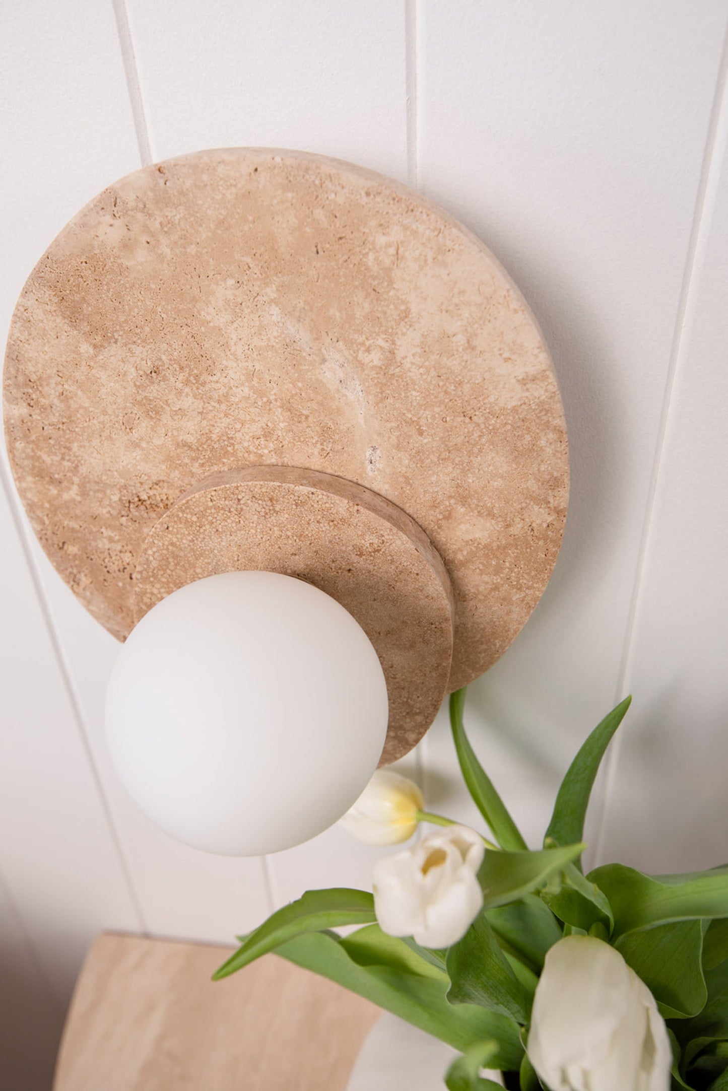 Travertine Wall Sconce