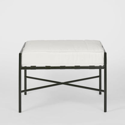 Black Iron Ottoman