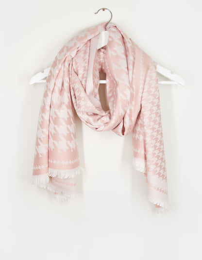 Reversable houndstooth scarf