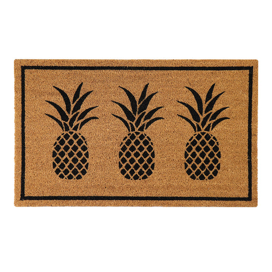 © Pineapple doormat black 45cm x 75cm