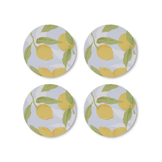 © Coaster round lemons set of 4