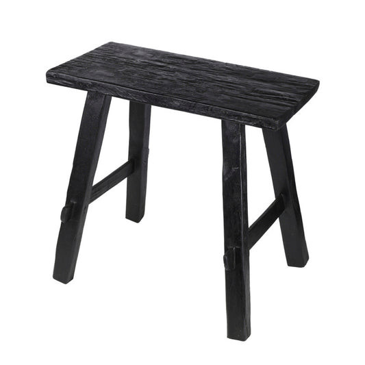 © Bench recycled teak small black