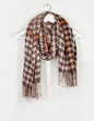 Reversable houndstooth scarf