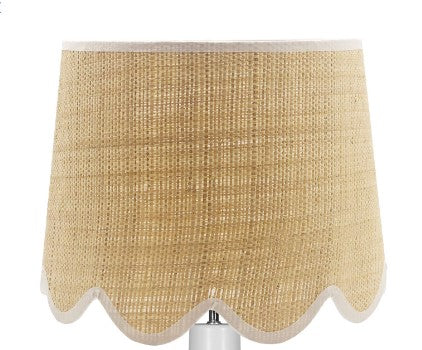 © Scallop lamp shade natural