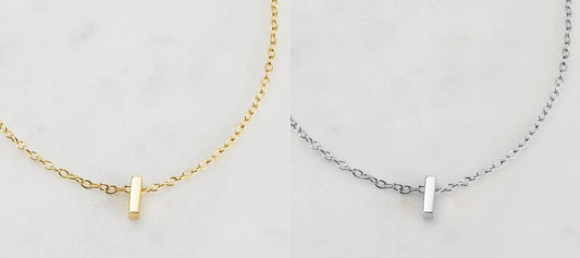 Letter Necklace I Silver