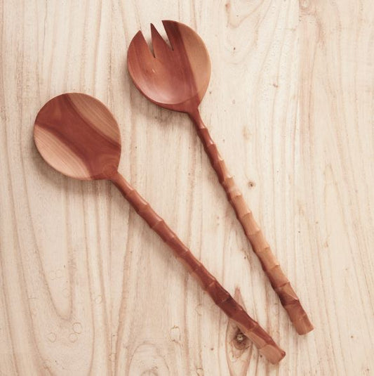 © Sapodilla Wood Salad Servers