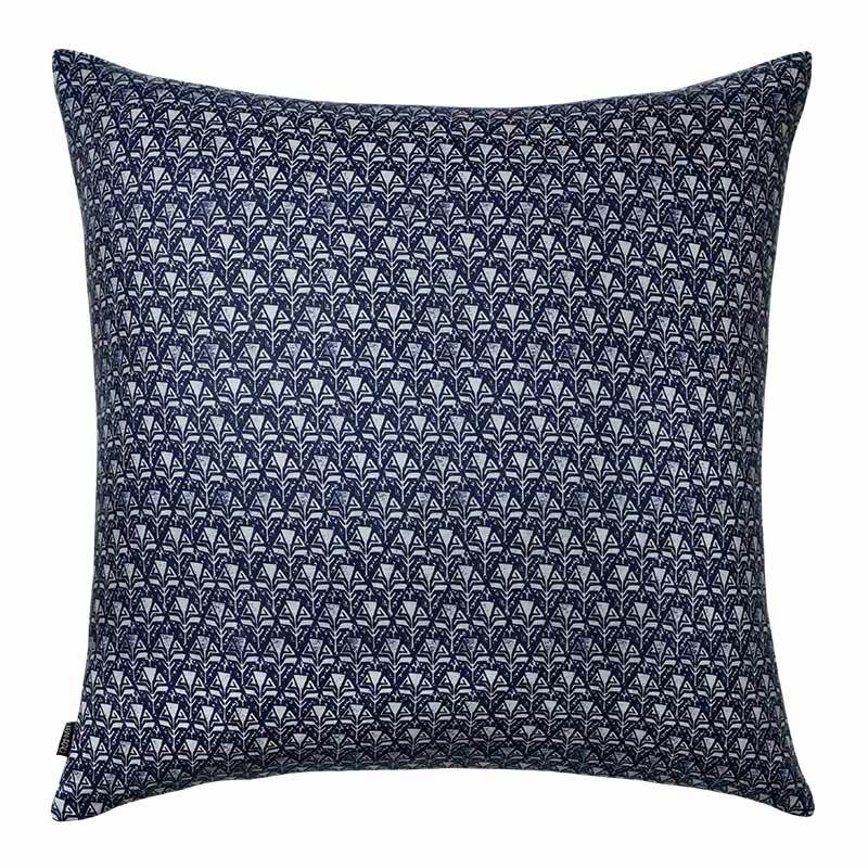 © Deep blue linen cushion